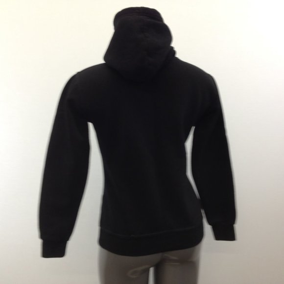Quebec Hoodie Women's Small Black Spell Out - Picture 3 of 6